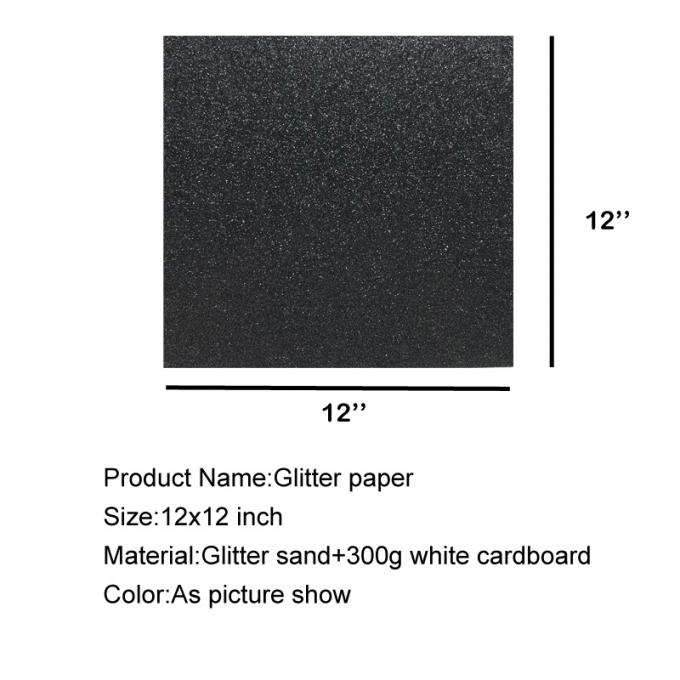 A cor de papel do brilho robusto decorativo da categoria 3 misturou o tamanho da polegada 12*12