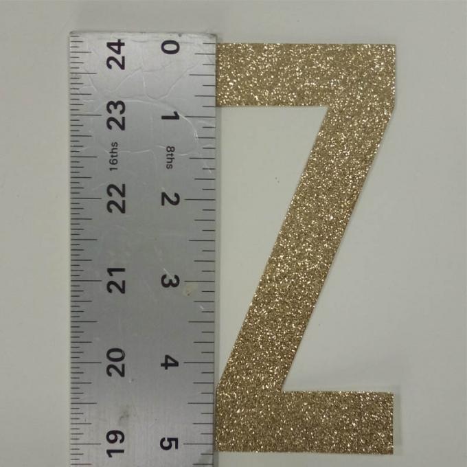 As letras Z cortaram o grande papel do brilho das letras 300gsm da espuma do brilho para a fatura do cartão