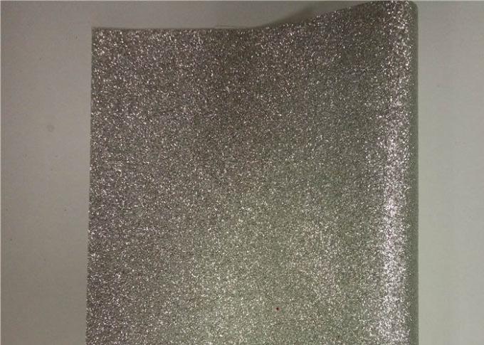 Tela de prata material do brilho do plutônio do papel de parede do quarto para a decoração da casa da sala de visitas