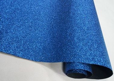 China Tela azul fina não tecida do brilho da faísca, tela brilhante real do brilho para o corredor da tabela fornecedor
