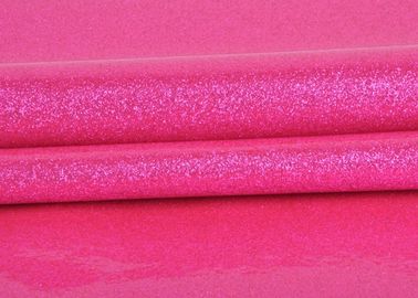 China Cor vermelha de Rosa da tela de couro sintética durável do Pvc do brilho para fazer sacos fornecedor