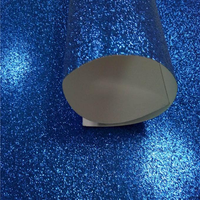 Papel de parede azul da decoração KTV do Natal do papel do cartão do brilho do ofício do Handwork de Diy