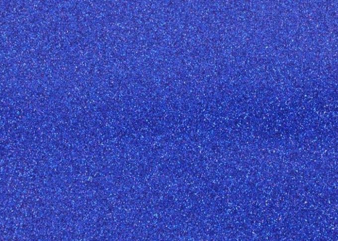 Tela azul com parte inferior de pano, tela especial do brilho do Pvc do brilho da faísca do couro de matéria têxtil