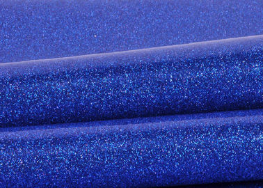 China Tela azul com parte inferior de pano, tela especial do brilho do Pvc do brilho da faísca do couro de matéria têxtil fornecedor