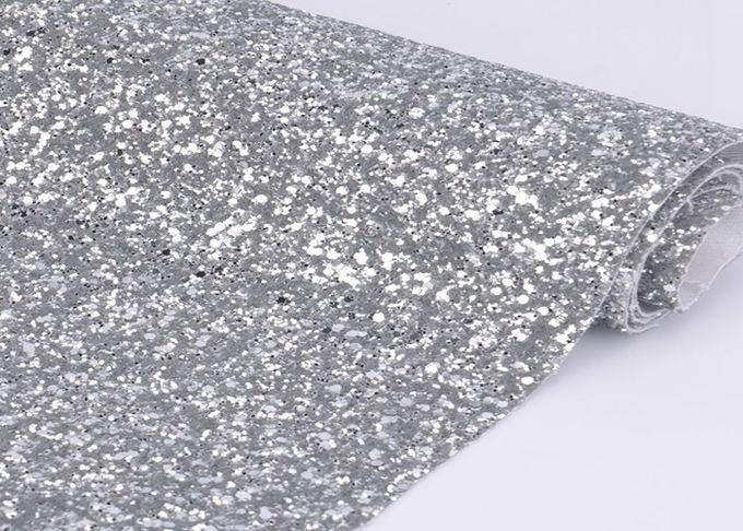 54" tecido de algodão do brilho da prata da largura para fazer sapatas material e coberta de parede